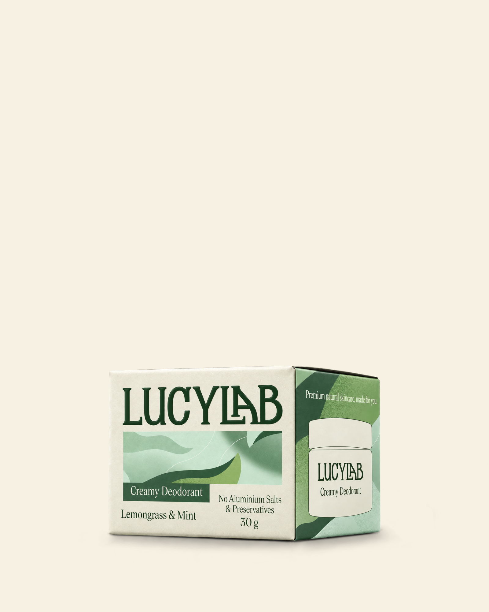 Krémový deodorant citronová tráva a máta 30 g | LucyLab