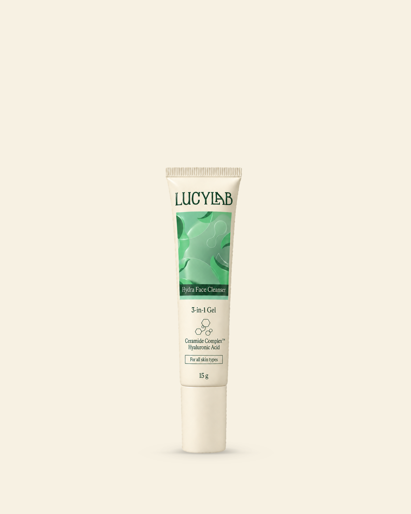 Čisticí gel na pleť - hydratační 3 v 1, 15 g | LucyLab