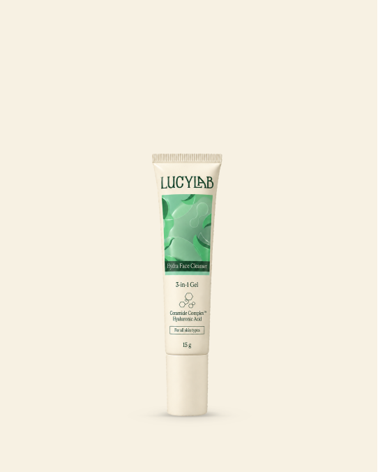 Čisticí gel na pleť - hydratační 3 v 1, 15 g | LucyLab
