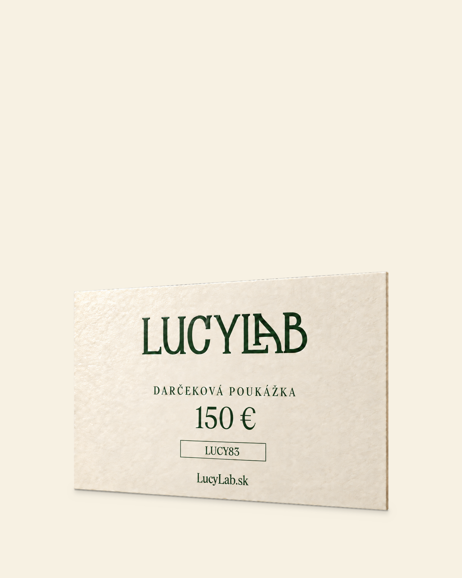 Dárkový poukaz 150€ (Elektronický) | LucyLab