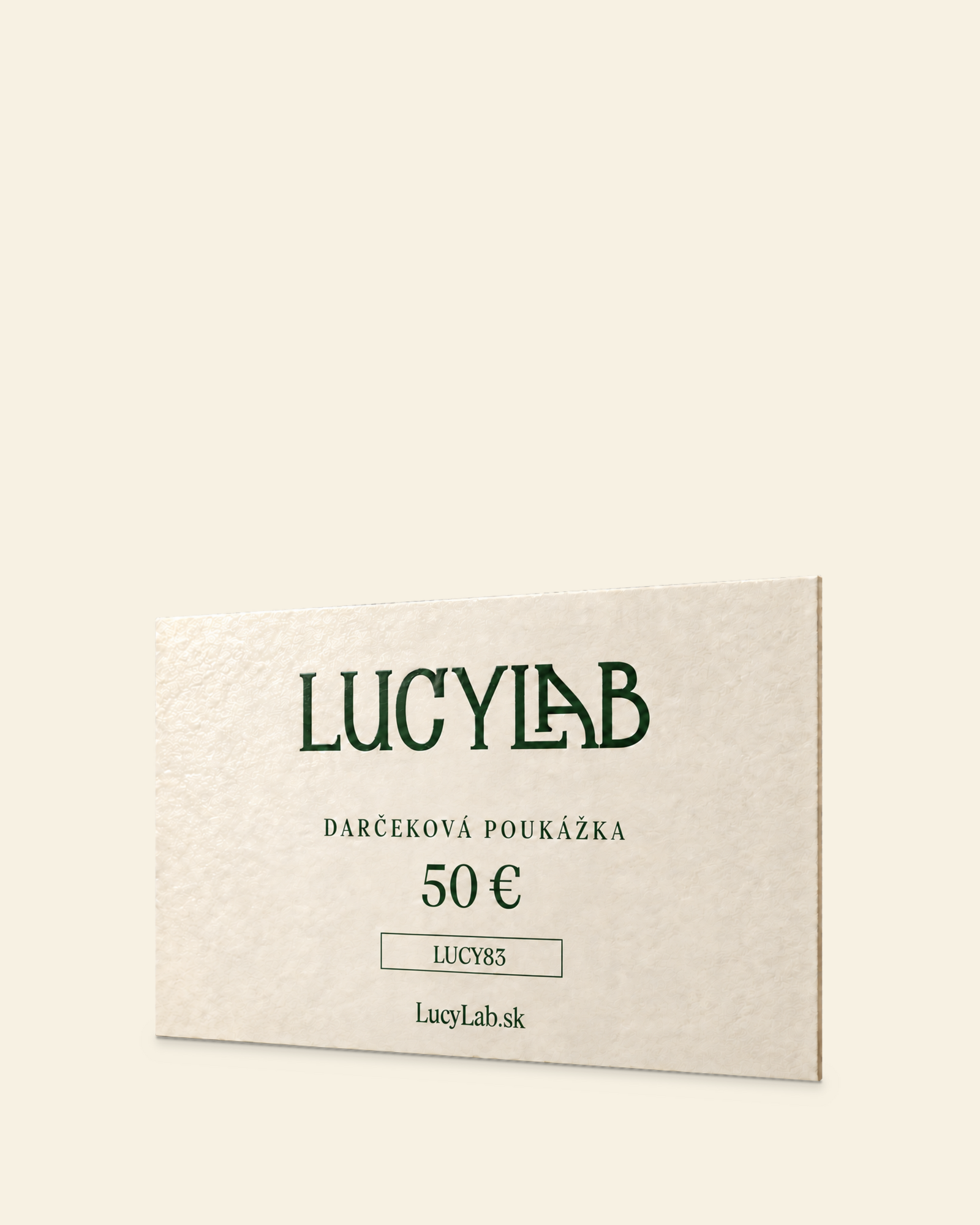 Dárkový poukaz 50€ (Elektronický) | LucyLab